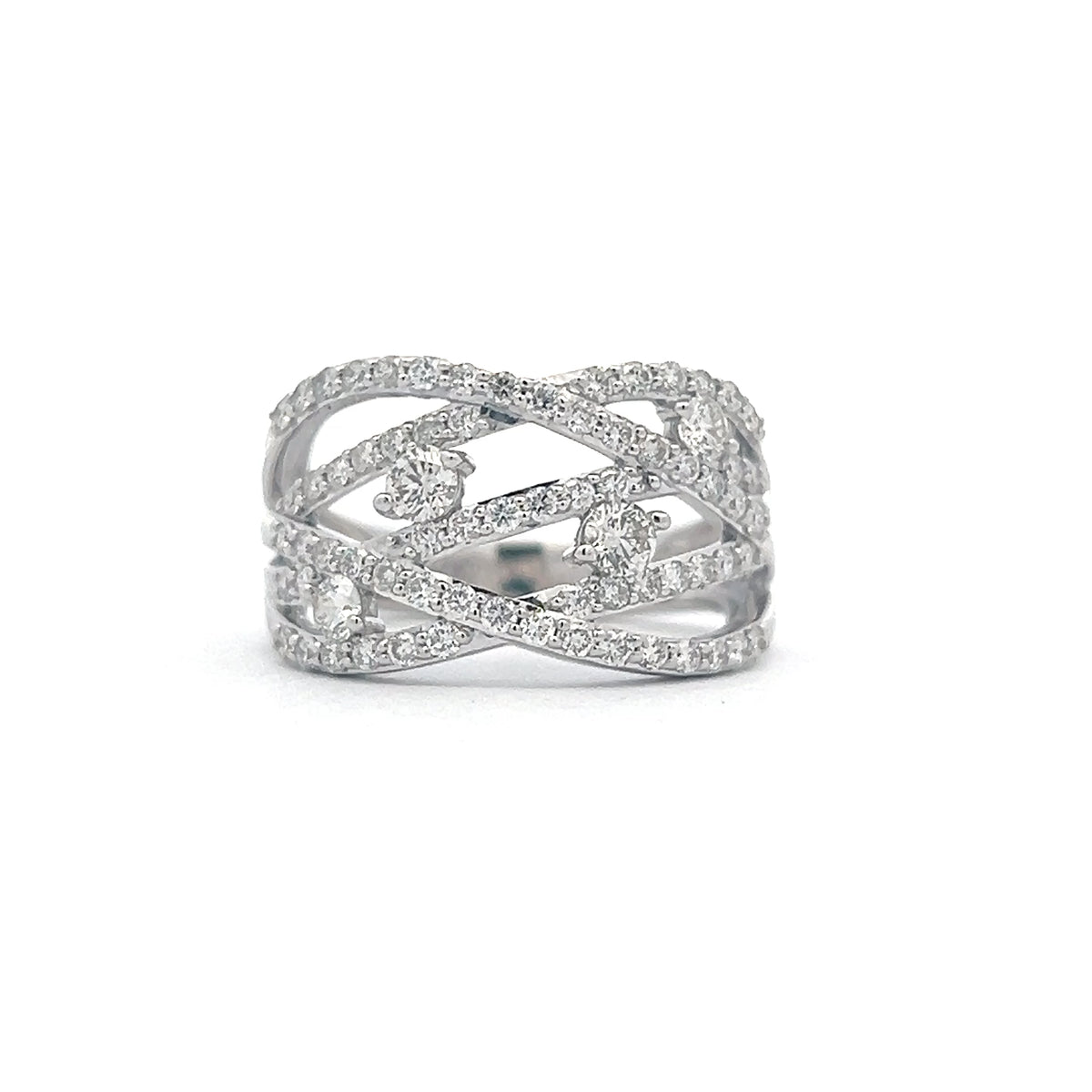 10K White Gold 1.00ct Diamond Ring