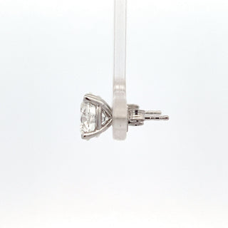 14K White Gold 4cttw Lab Grown Diamond Stud Earrings