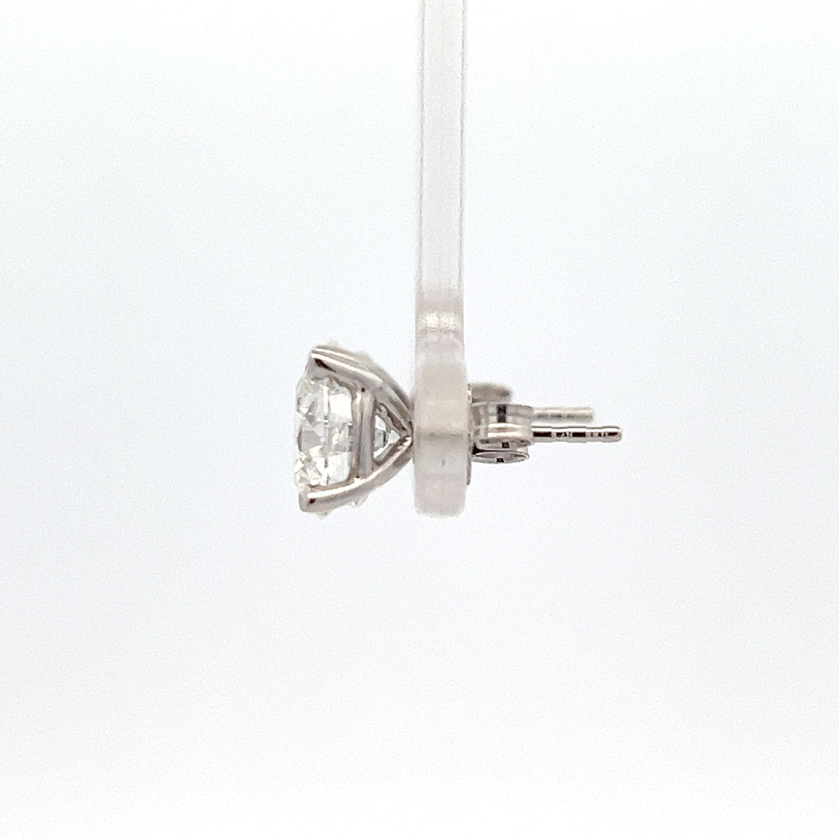 14K White Gold 4cttw Lab Grown Diamond Stud Earrings