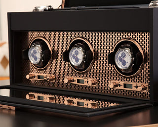 Bobinador de reloj triple Axis con almacenamiento 