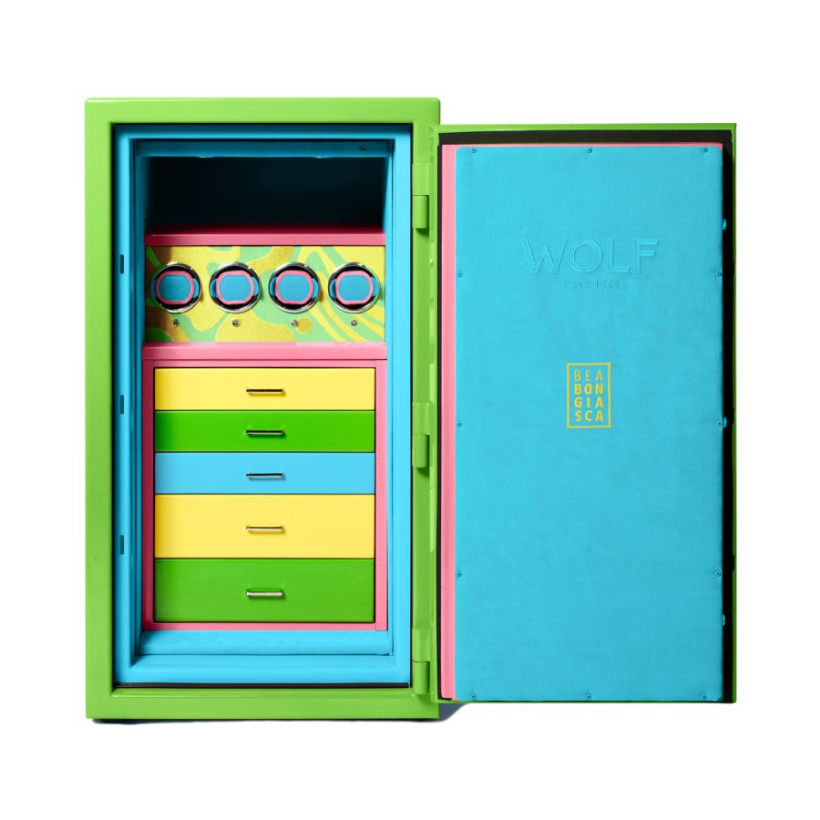 Bea Bongiasca Caja fuerte para enrolladores de relojes de 4 piezas, verde 