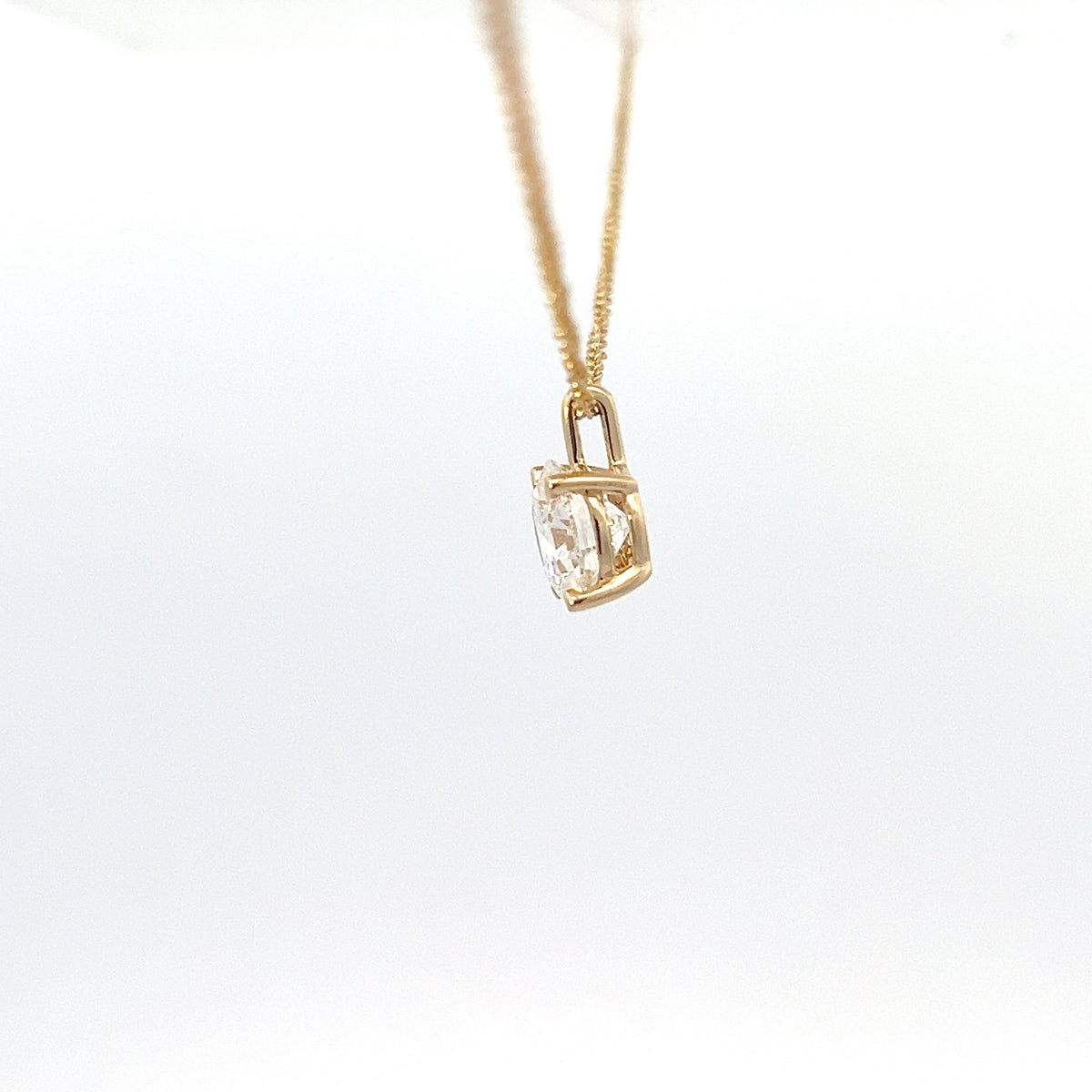 14K Yellow Gold 2.00ct Lab Grown Diamond Necklace