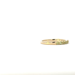 10K Yellow Gold Peridot Ring