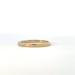 10K Yellow Gold 0.22cttw Diamond Wedding Band