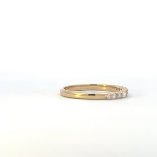 10K Yellow Gold 0.22cttw Diamond Wedding Band