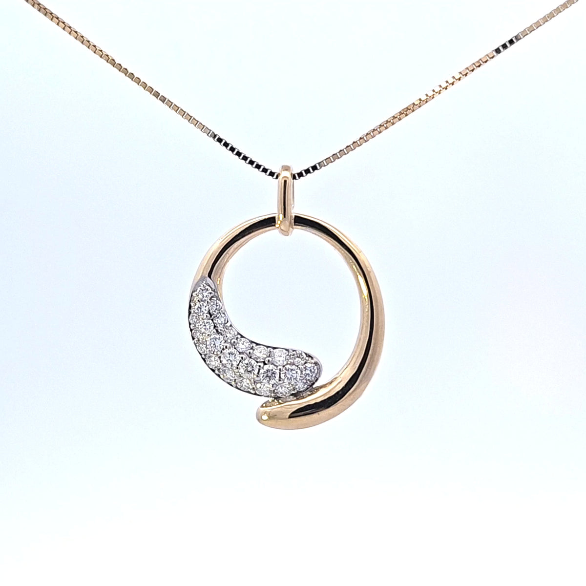 10K Yellow Gold 0.50cttw Diamond Necklace