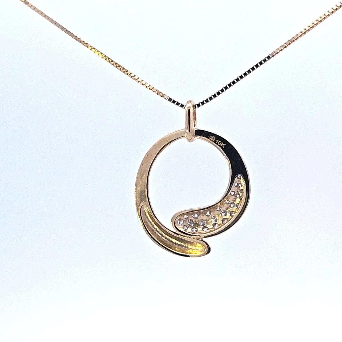 10K Yellow Gold 0.50cttw Diamond Necklace