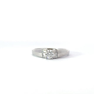 14K White Gold Diamond Ring