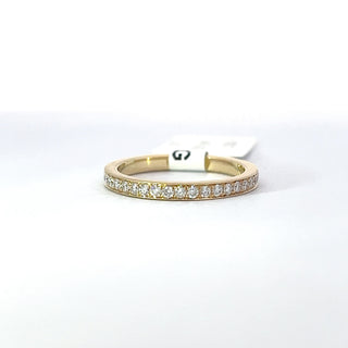 14K Yellow Gold Diamond Band