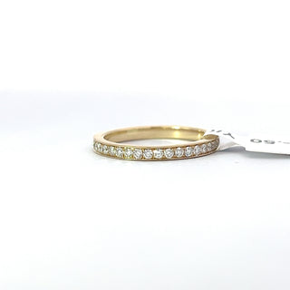 14K Yellow Gold Diamond Band