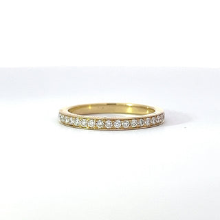 14K Yellow Gold Diamond Band