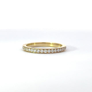 14K Yellow Gold Diamond Band