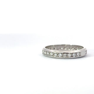 14K White Gold Natural Diamond Ring