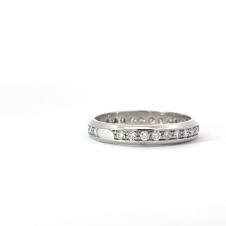 14K White Gold Natural Diamond Ring