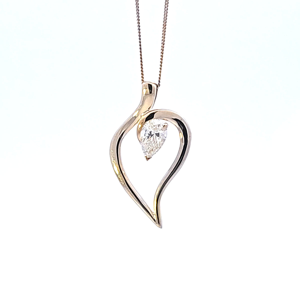 10K Yellow Gold Lab Grown Diamond Necklace
