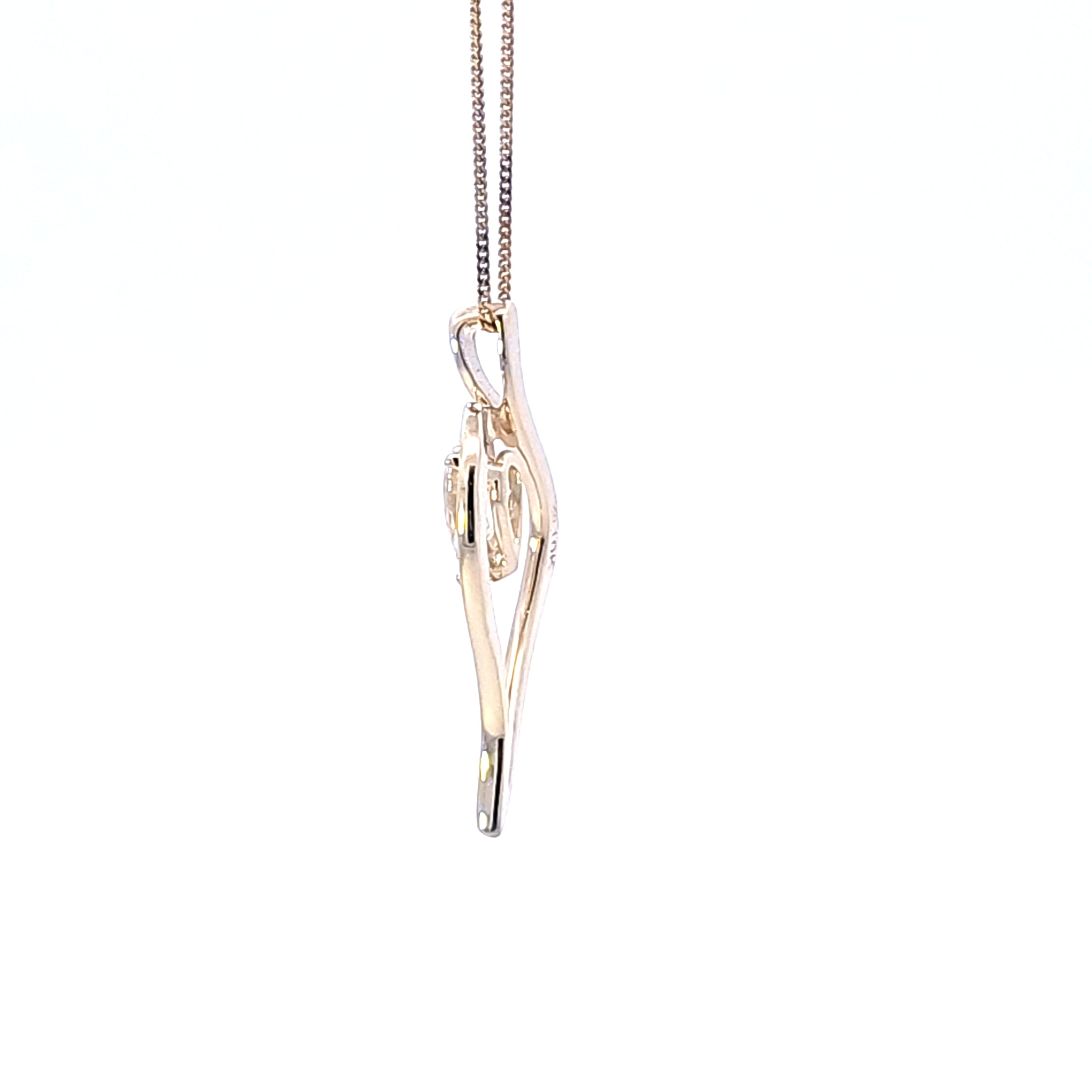 10K Yellow Gold Lab Grown Diamond Necklace
