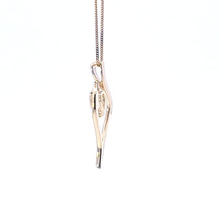 10K Yellow Gold Lab Grown Diamond Necklace