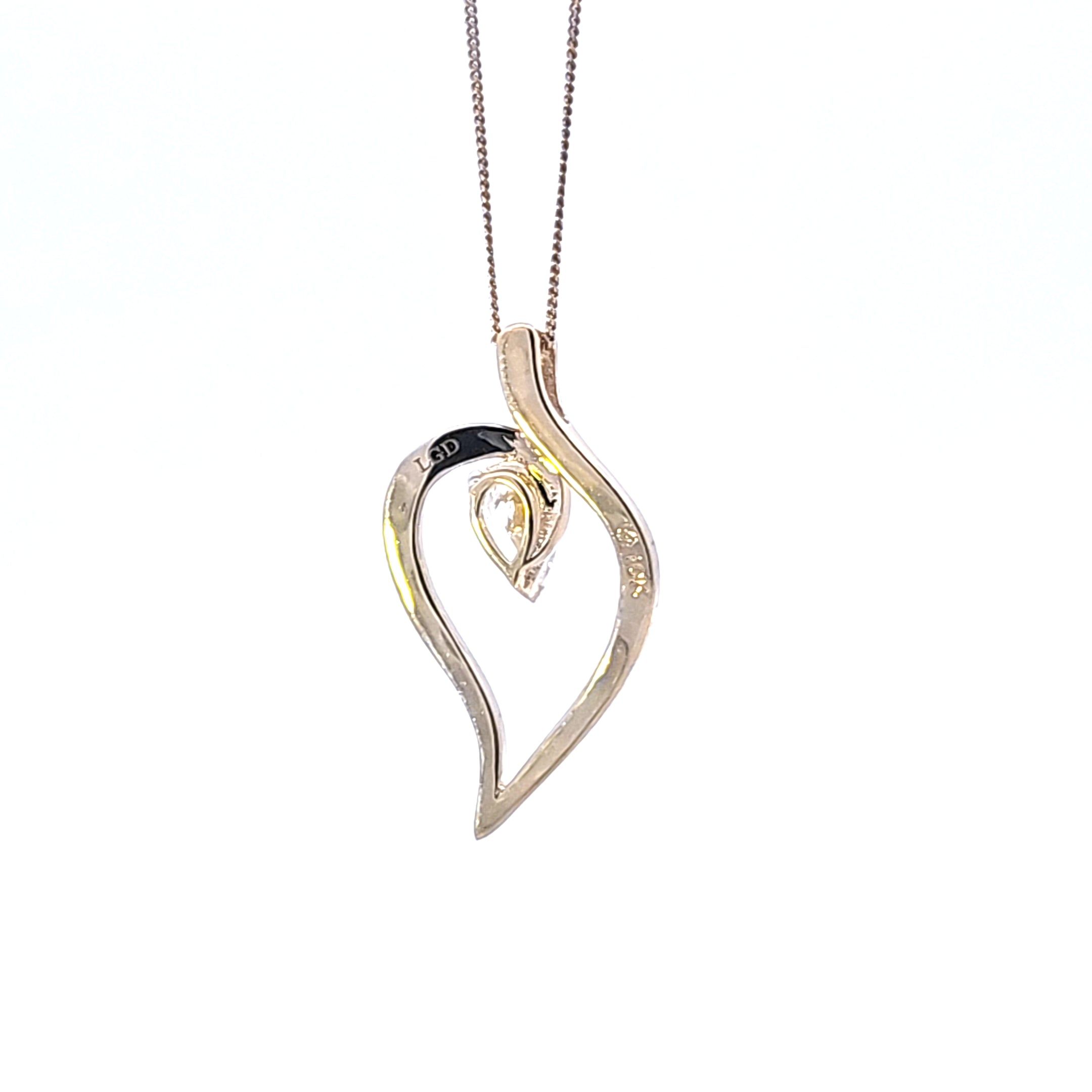 10K Yellow Gold Lab Grown Diamond Necklace