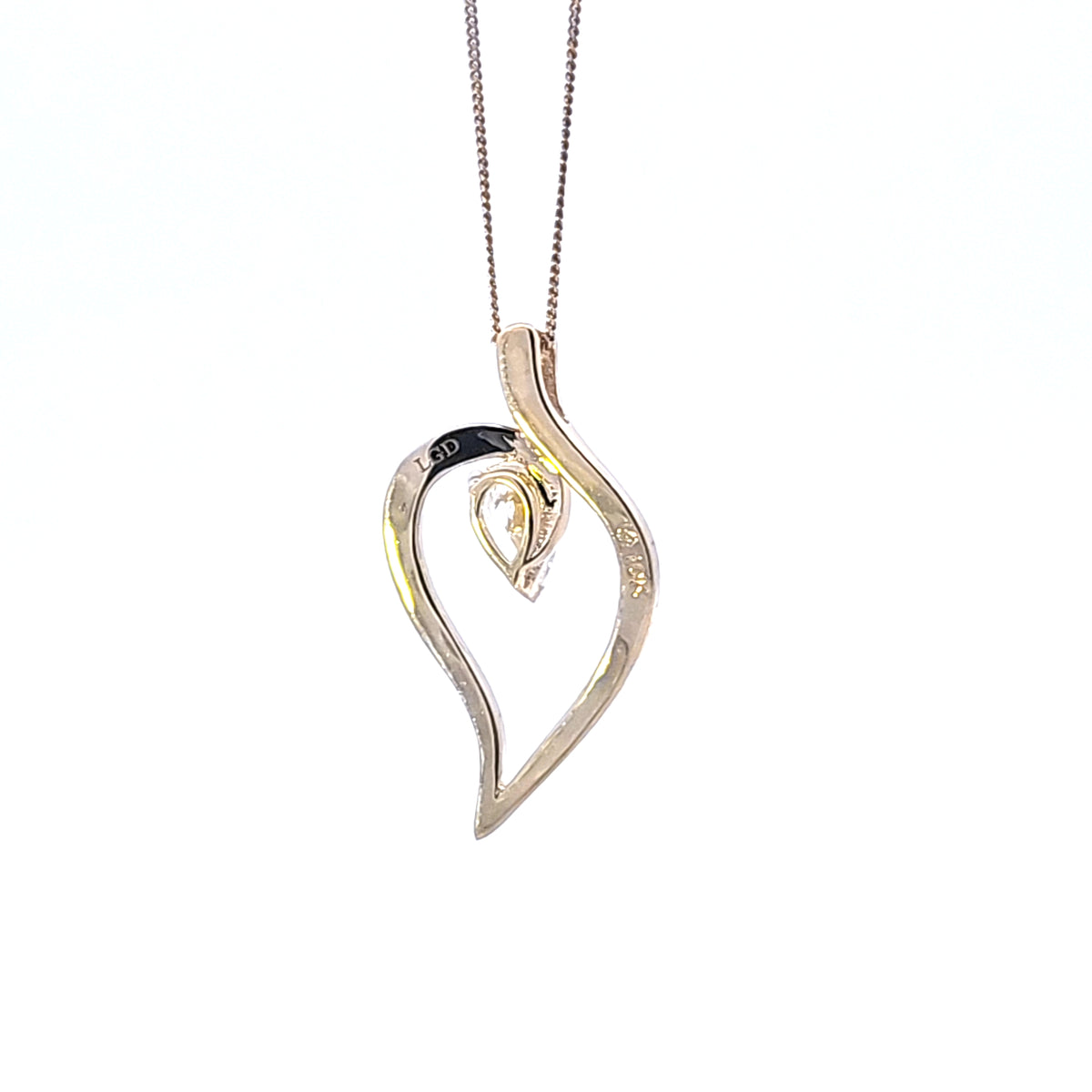 10K Yellow Gold Lab Grown Diamond Necklace
