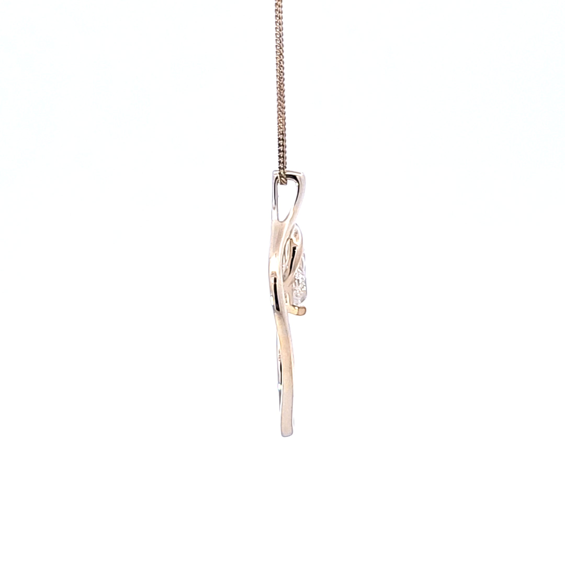 10K Yellow Gold Lab Grown Diamond Necklace