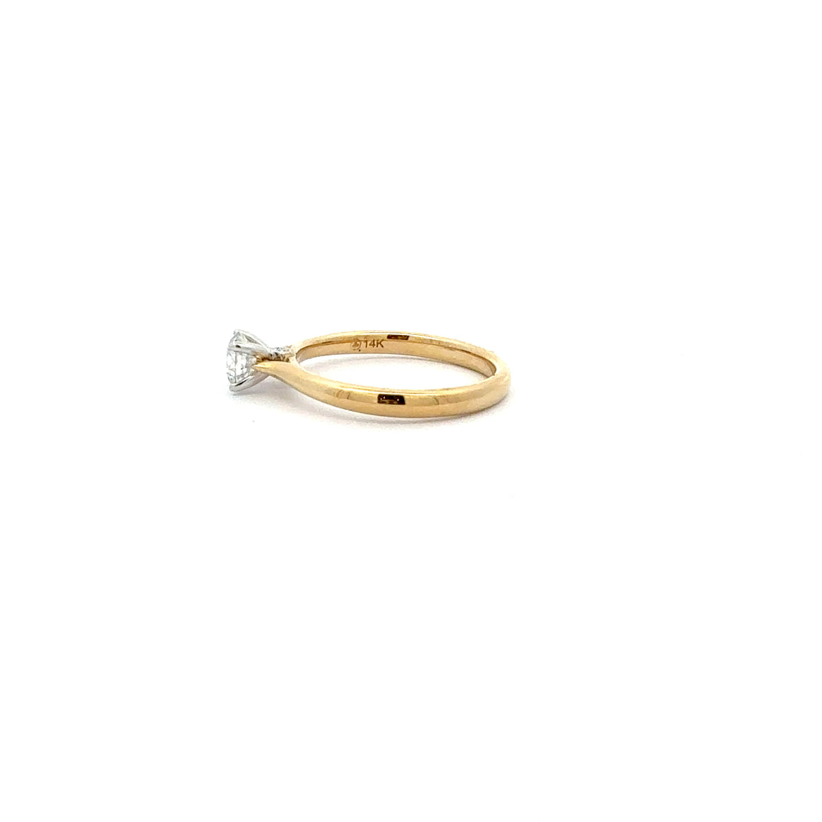 14K Yellow and White Gold 0.524cttw Canadian Diamond Ring