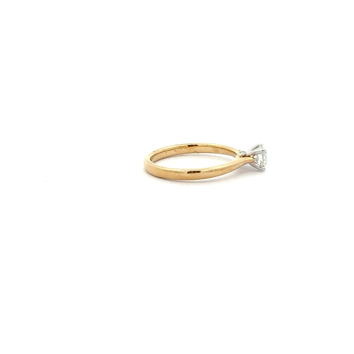 14K Yellow and White Gold 0.524cttw Canadian Diamond Ring