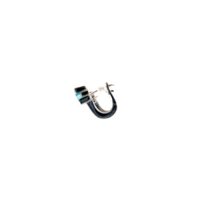 Lab Grown Gemstone Hoop Earrings