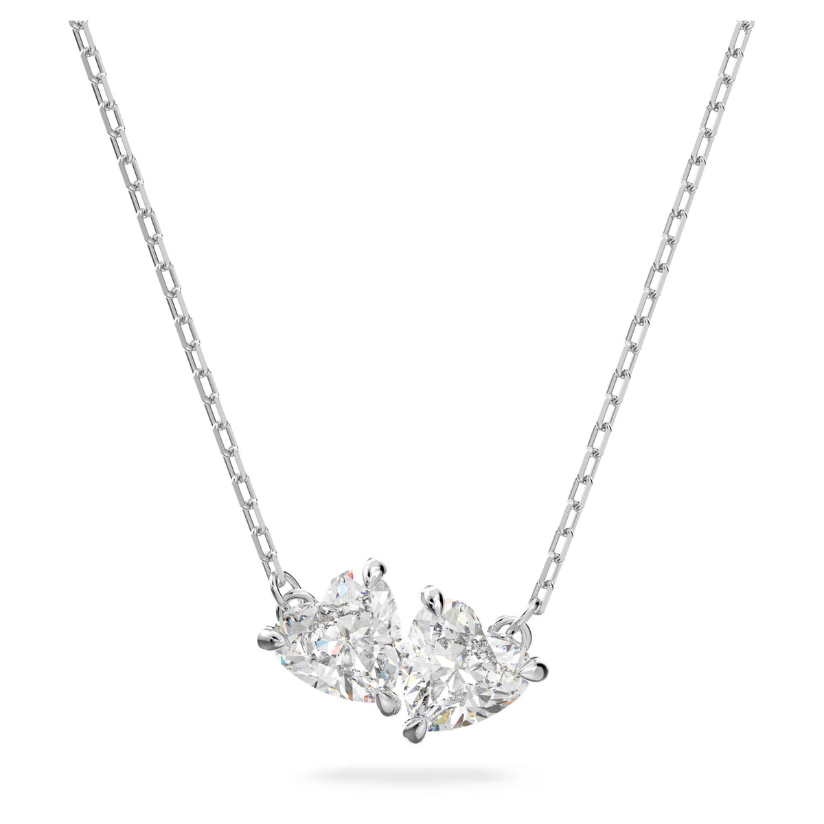 Swarovski Mesmera Attract necklace Heart, White, Rhodium plated - 5517117