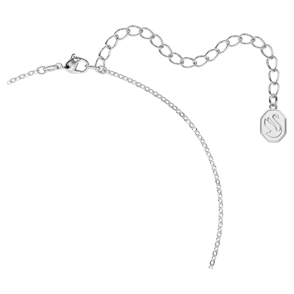 Swarovski Millenia necklace, Octagon cut, Blue, Rhodium plated - 5614926