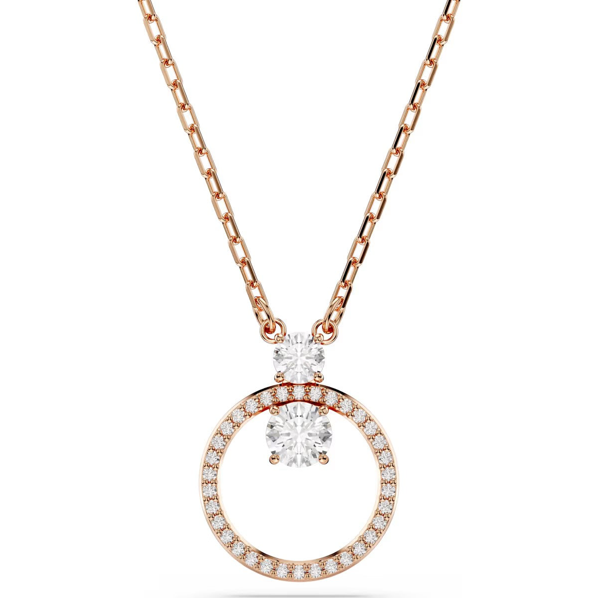 Swarovski - Constella pendant, Round cut, White, Rose gold-tone plated 5692266