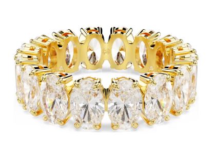 Swarovski - Matrix ring, Oval cut, White, Gold-tone plated - 5707190