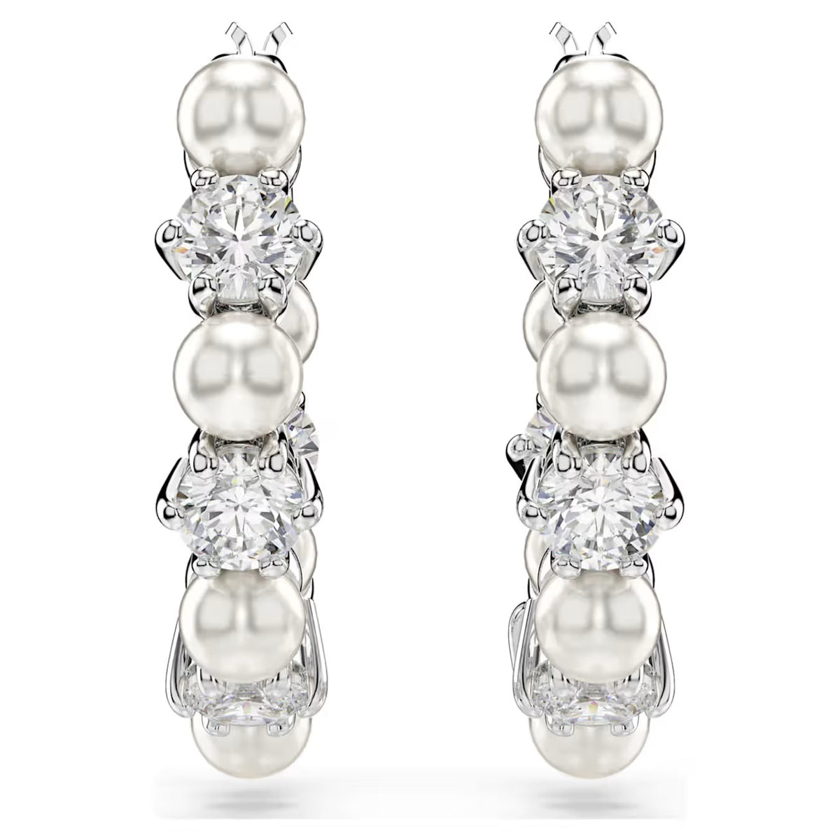 Swarovski Matrix Pearl Hoop Earrings - 5709256/5720885 (SS)