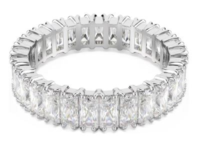 Swarovski - Matrix ring, Baguette cut, White, Silver-tone finish 5714334