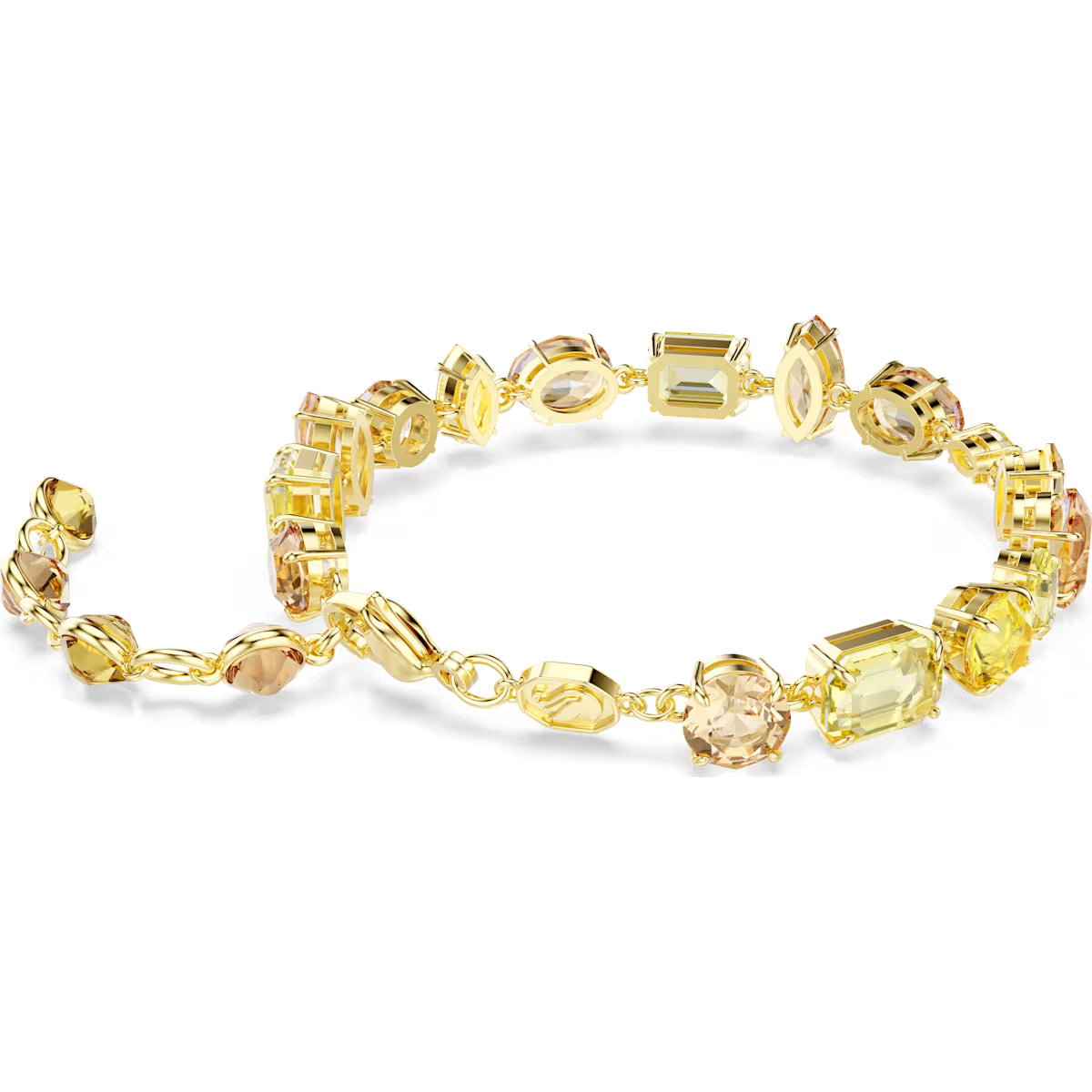 Gema bracelet, Mixed cuts, Yellow, Gold-tone plated 5718072