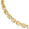 Millenia Tennis necklace, Octagon cut, Yellow, Gold-tone plated 5718674