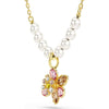 Idyllia pendant, Crystal pearl, Mixed cuts, Flower, Multicolored, Gold-tone plated 5723140
