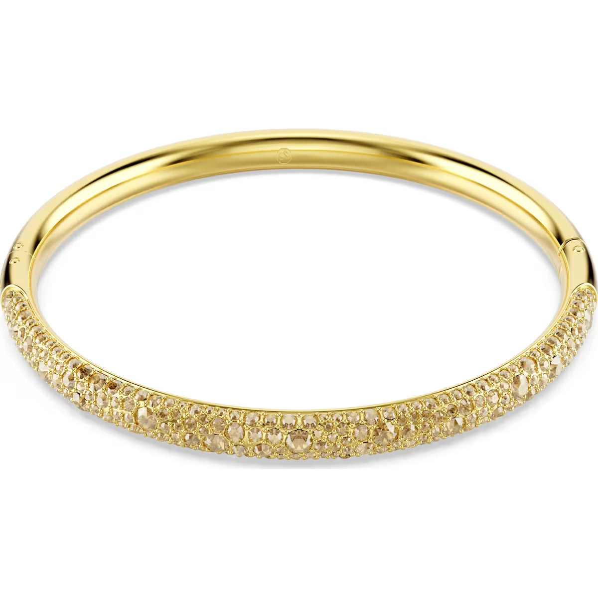 Swarovski Sublima bangle, Snow pavé, White, Gold-tone plated 5723337