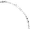 Swarovski Matrix necklace, Baguette cut, White, Rhodium plated 5727111