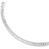 Swarovski Matrix necklace, Baguette cut, White, Rhodium plated 5727111
