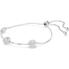 Swarovski Una Angelic bracelet, Round cut, Double sided motifs, White, Rhodium plated 5732272
