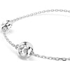Swarovski Una Angelic bracelet, Round cut, Double sided motifs, White, Rhodium plated 5732272