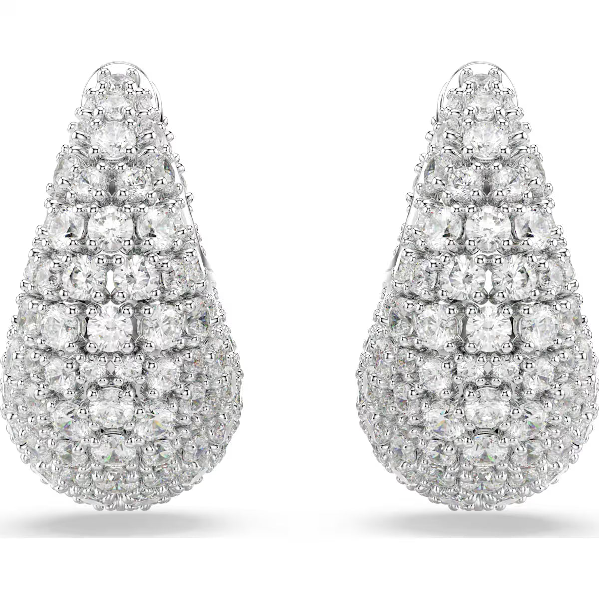 Swarovski Sublima earrings, Large, White, Rhodium plated 5732281