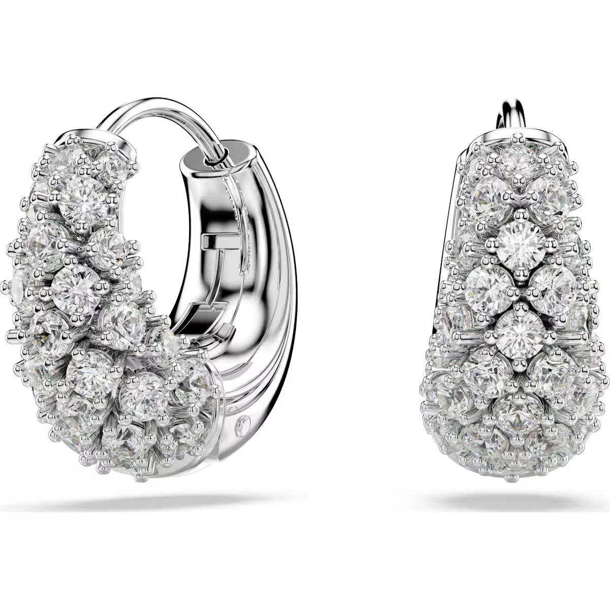 Swarovski Sublima earrings, White, Rhodium plated 5732282