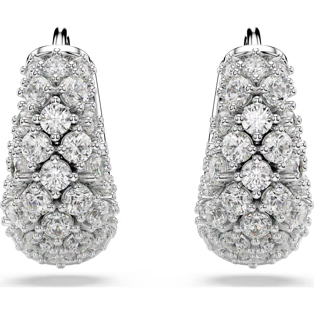 Swarovski Sublima earrings, White, Rhodium plated 5732282