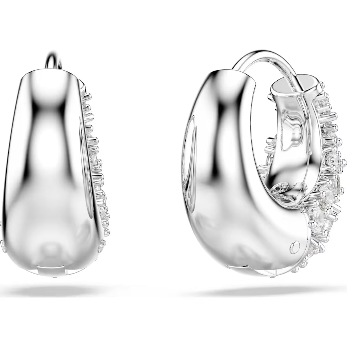 Swarovski Sublima earrings, White, Rhodium plated 5732282