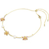 Idyllia necklace, Crystal pearl, Mixed cuts, Flower, Multicolored, Gold-tone plated 5732388