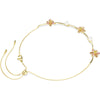Idyllia necklace, Crystal pearl, Mixed cuts, Flower, Multicolored, Gold-tone plated 5732388
