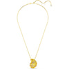 Gema pendant and brooch, Yellow, Gold-tone plated 5732839