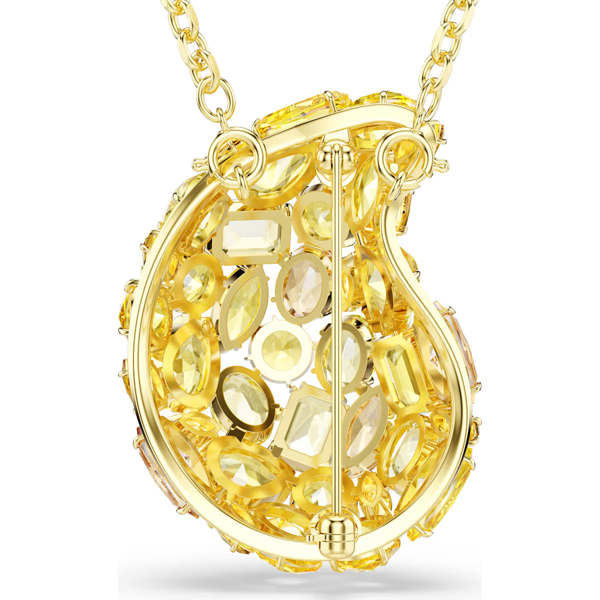 Gema pendant and brooch, Yellow, Gold-tone plated 5732839