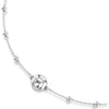 Una Angelic pendant, Round cut, Double sided motifs, White, Rhodium plated 5733116